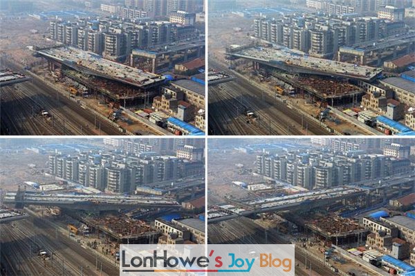实拍：武汉1.7万吨大桥“空中转体”106度 - LonHowe Blog